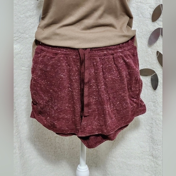 Athletic Works Maroon Soft Shorts Size: M(8-10) - Picture 3 of 3